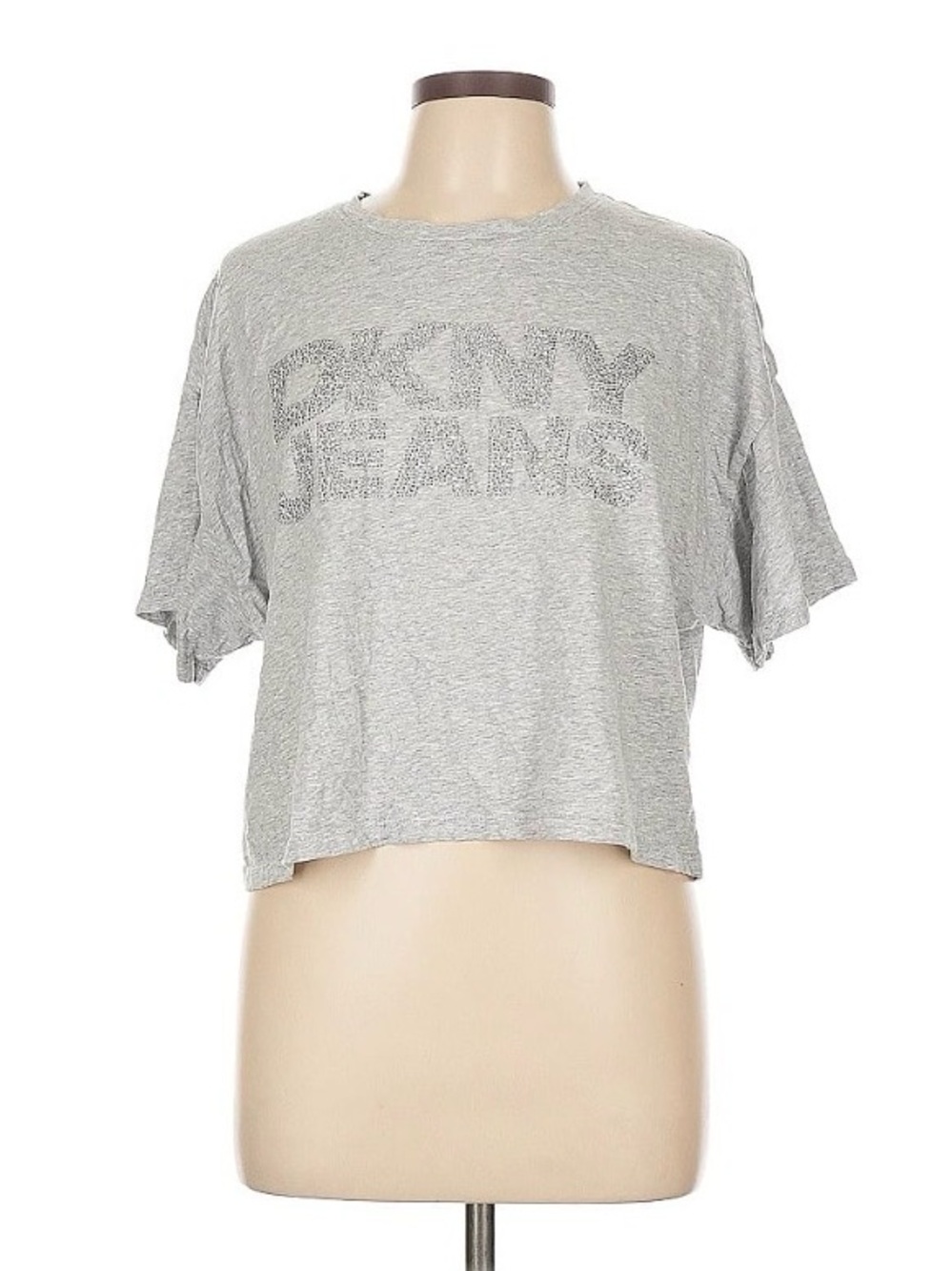 DKNY Jeans Size L gray Short sleeve t-shirt